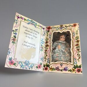 Marie Osmond Knickerbocker Thinking Of You Greeting Card Doll Porcelain 1994